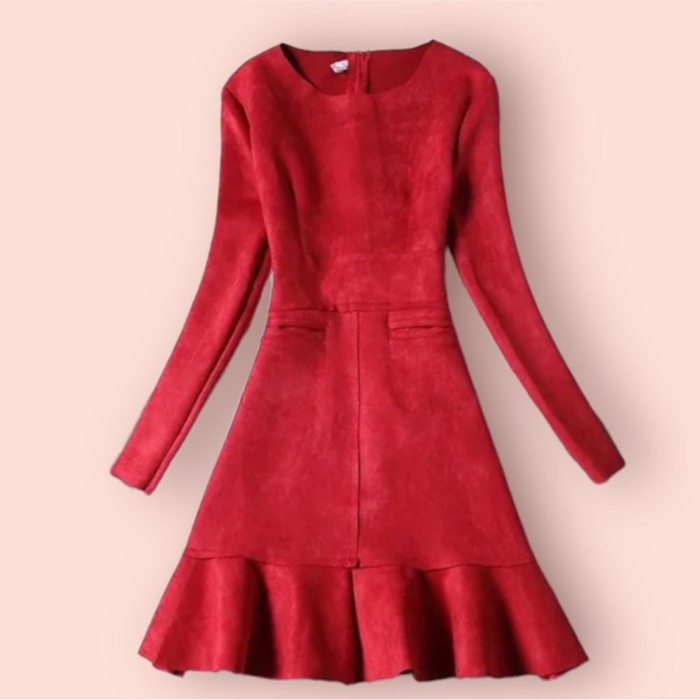 NA*PRAWDE Women Dress- Slim style-Red -Girl Dress